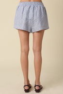 Linen Striped Shorts