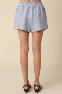 Linen Striped Shorts