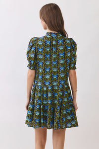 Floral Puff Sleeve Mini Dress