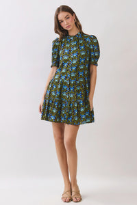 Floral Puff Sleeve Mini Dress