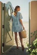 Beach Eyelet Mini Dress