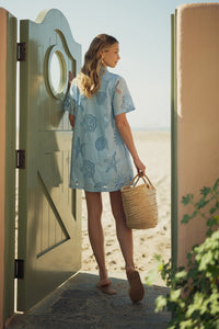Beach Eyelet Mini Dress
