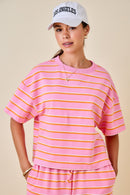 Striped Boxy Tee
