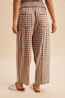 Checkered Barrel Pants