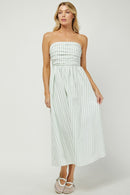 Tube Striped Maxi Dress