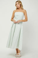 Tube Striped Maxi Dress