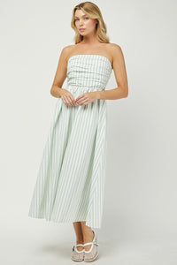 Tube Striped Maxi Dress