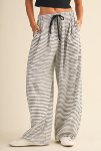 Check Print Pants