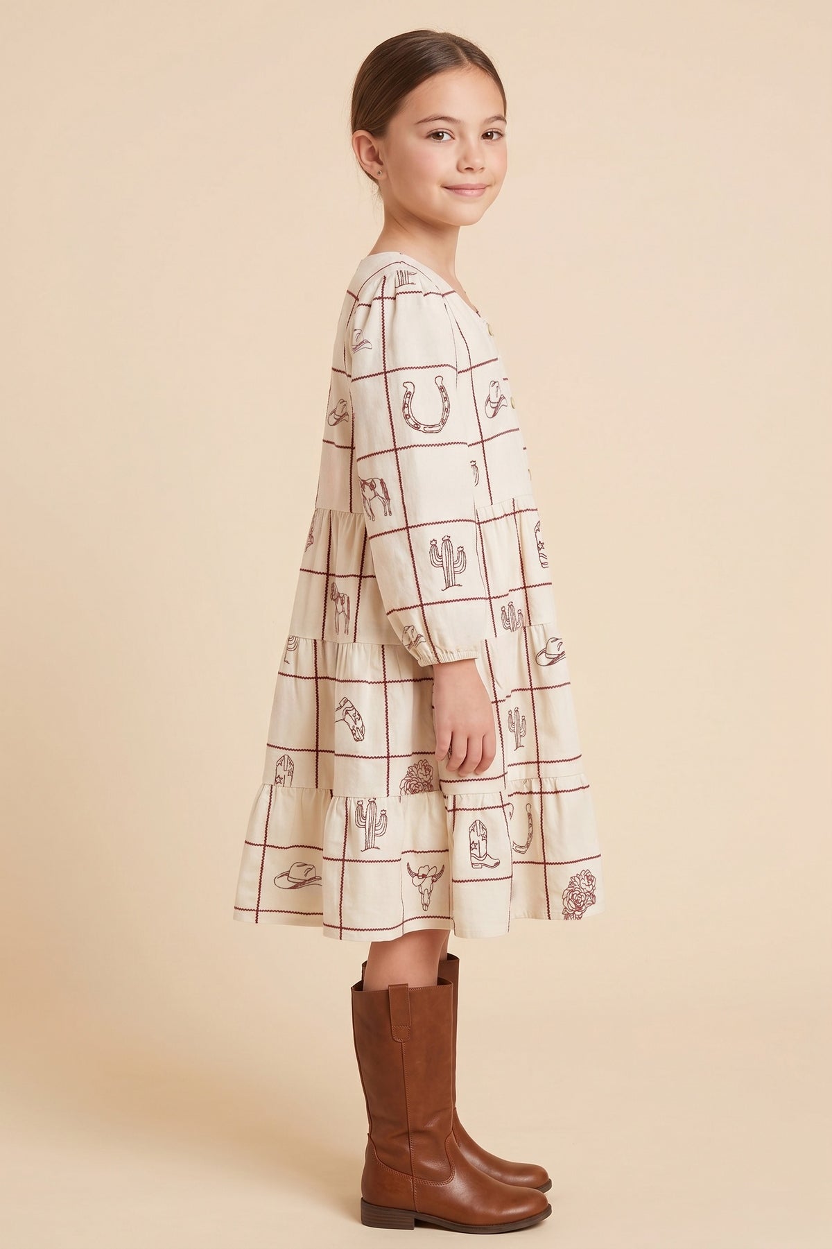 Western Embroidered Dress