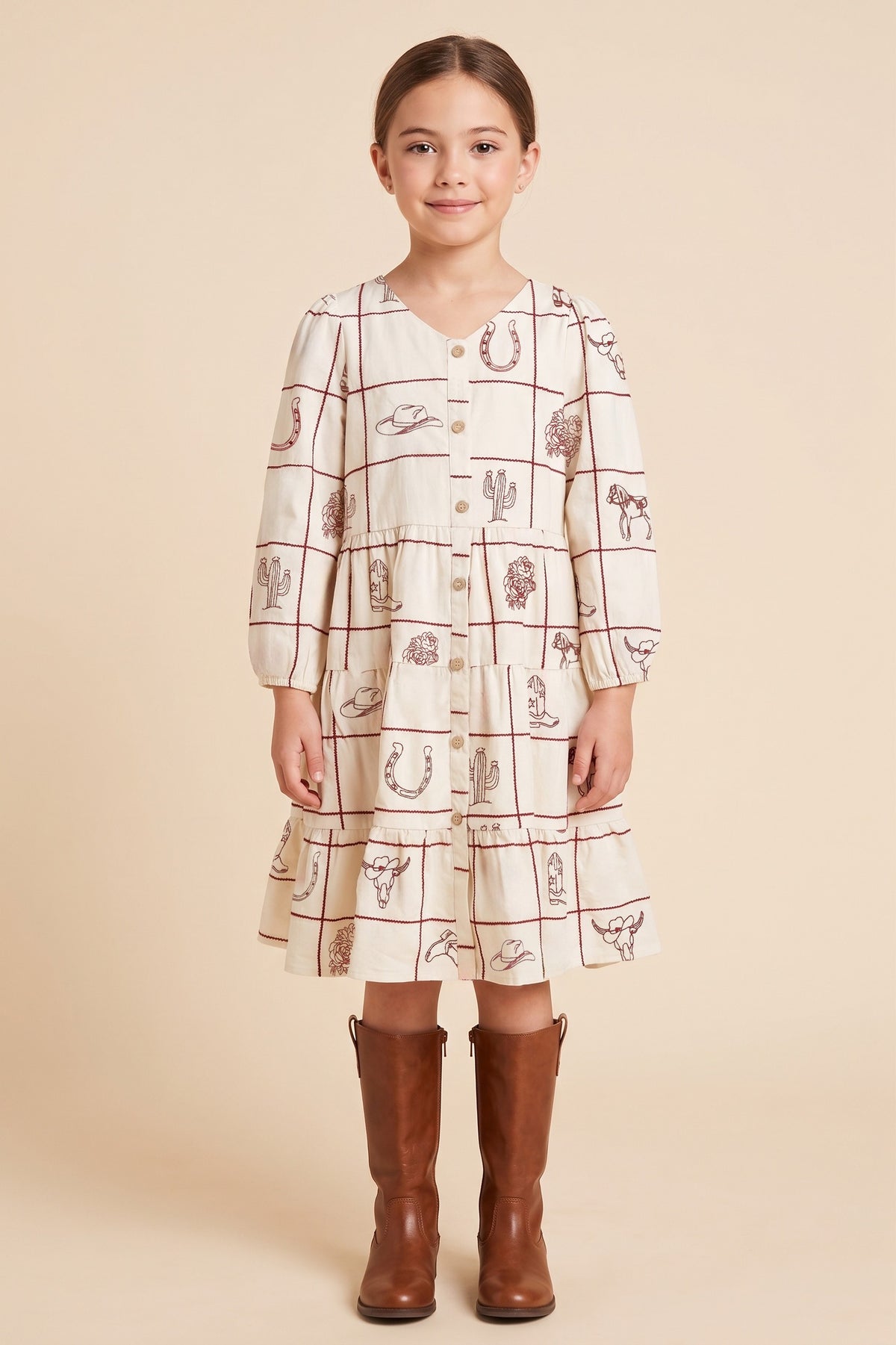 Western Embroidered Dress
