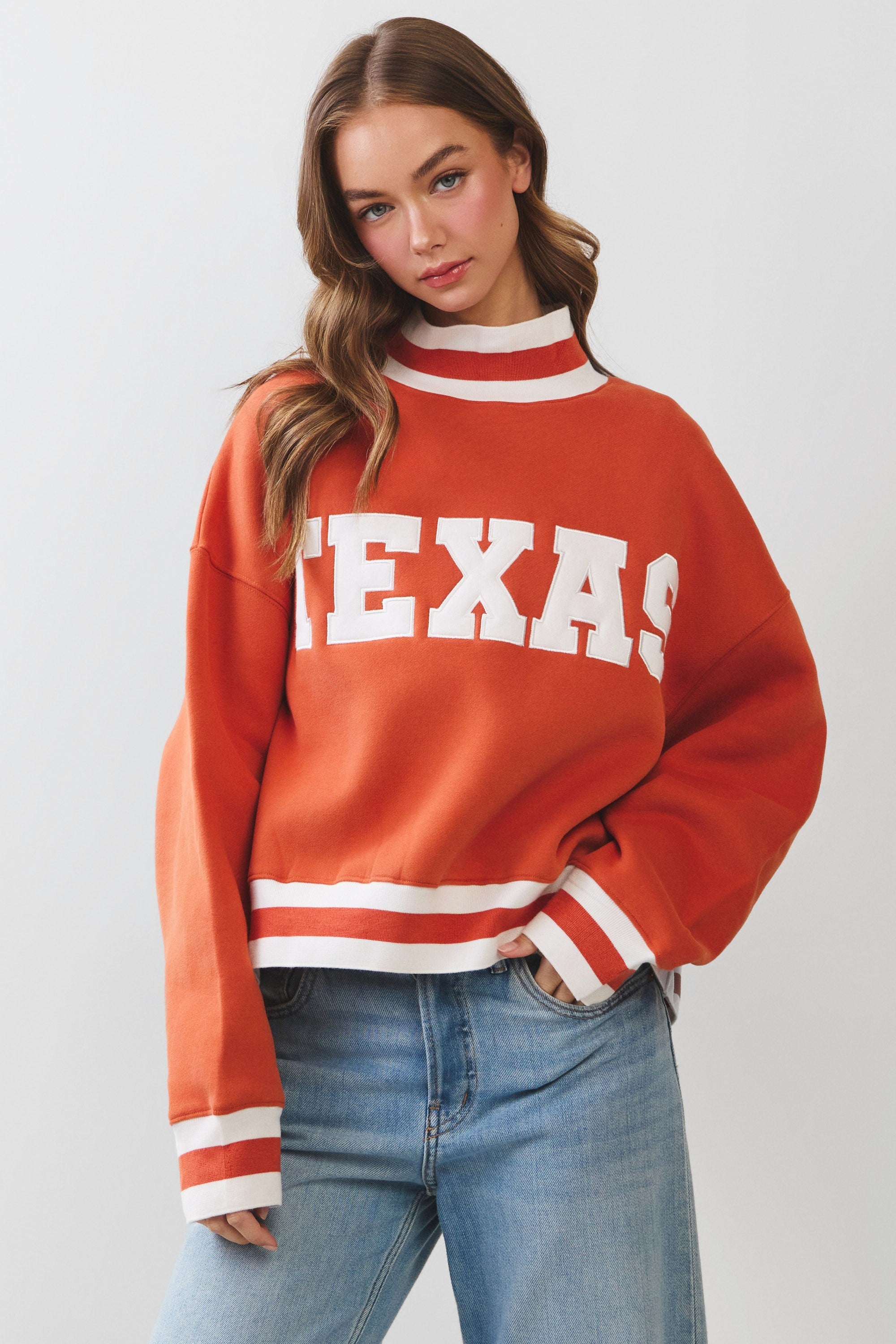 "Texas" Cropped Sweatshirt