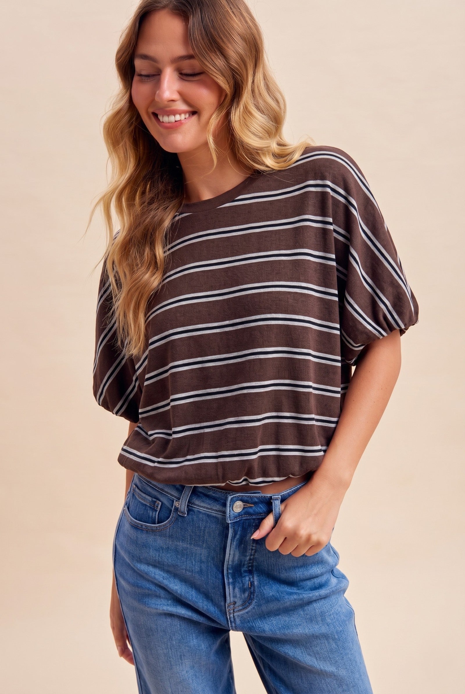 Striped Bubble Tee