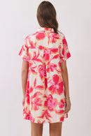 Abstract Floral Mini Dress