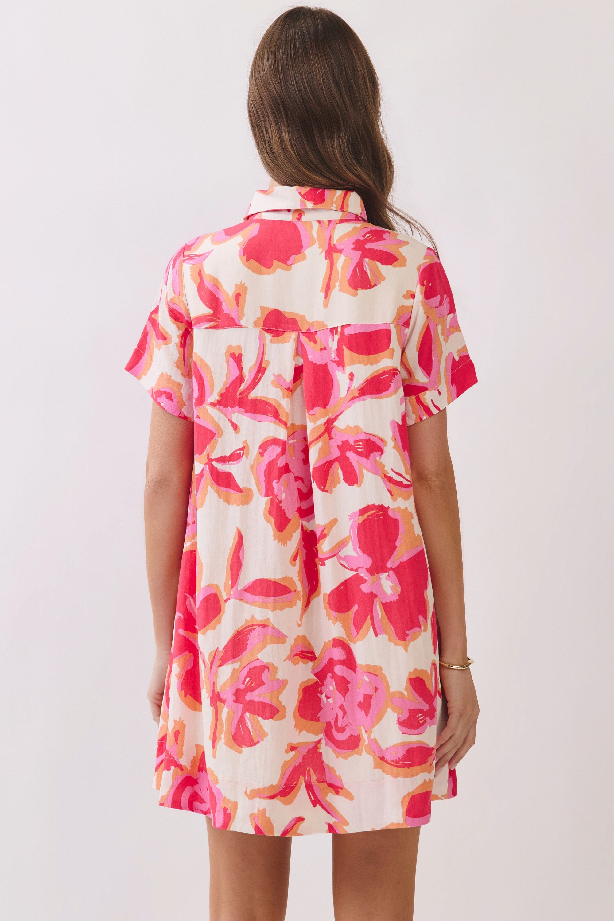 Abstract Floral Mini Dress