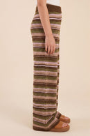 Striped Textured Pants