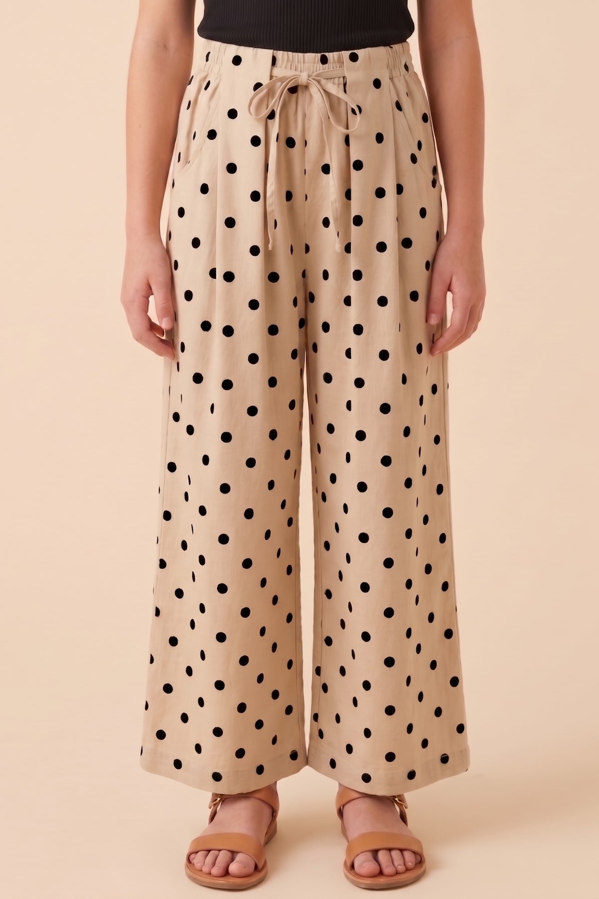 Polka Dot Wide Leg Pants