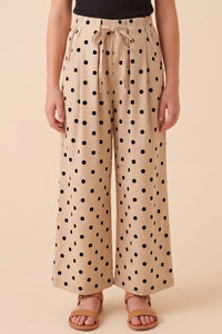 Polka Dot Wide Leg Pants