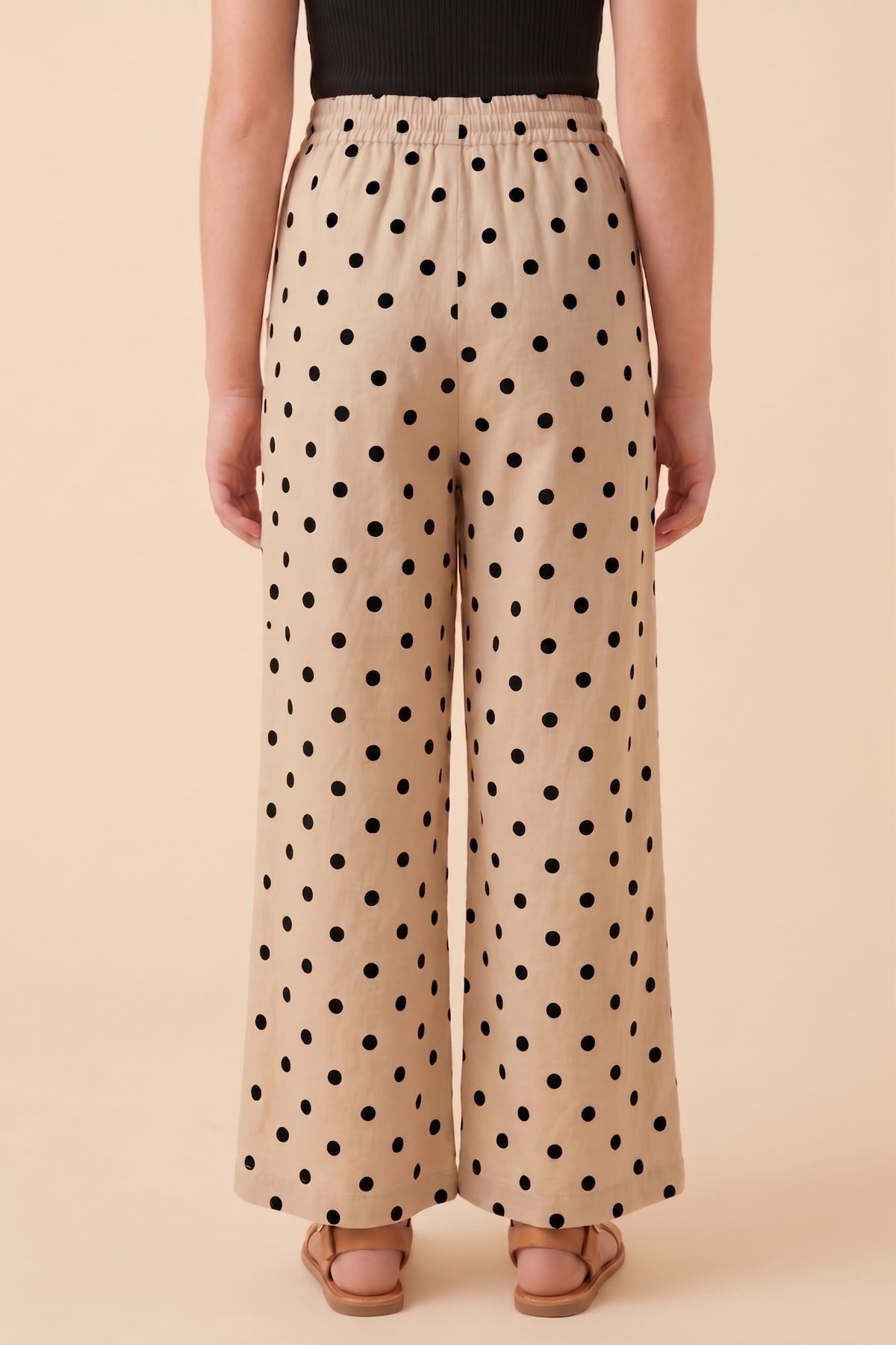 Polka Dot Wide Leg Pants
