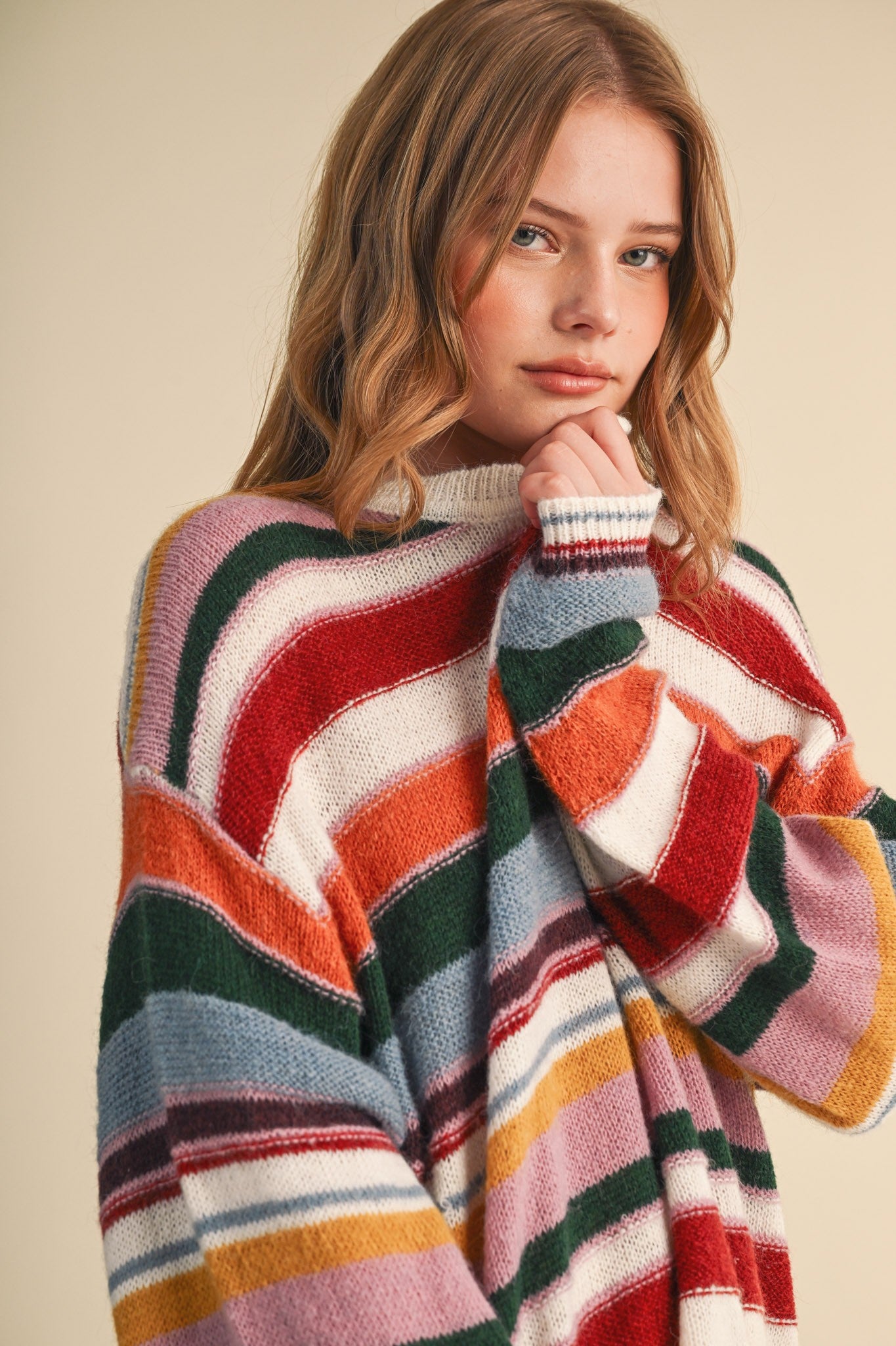 Striped Oversized Sweater
