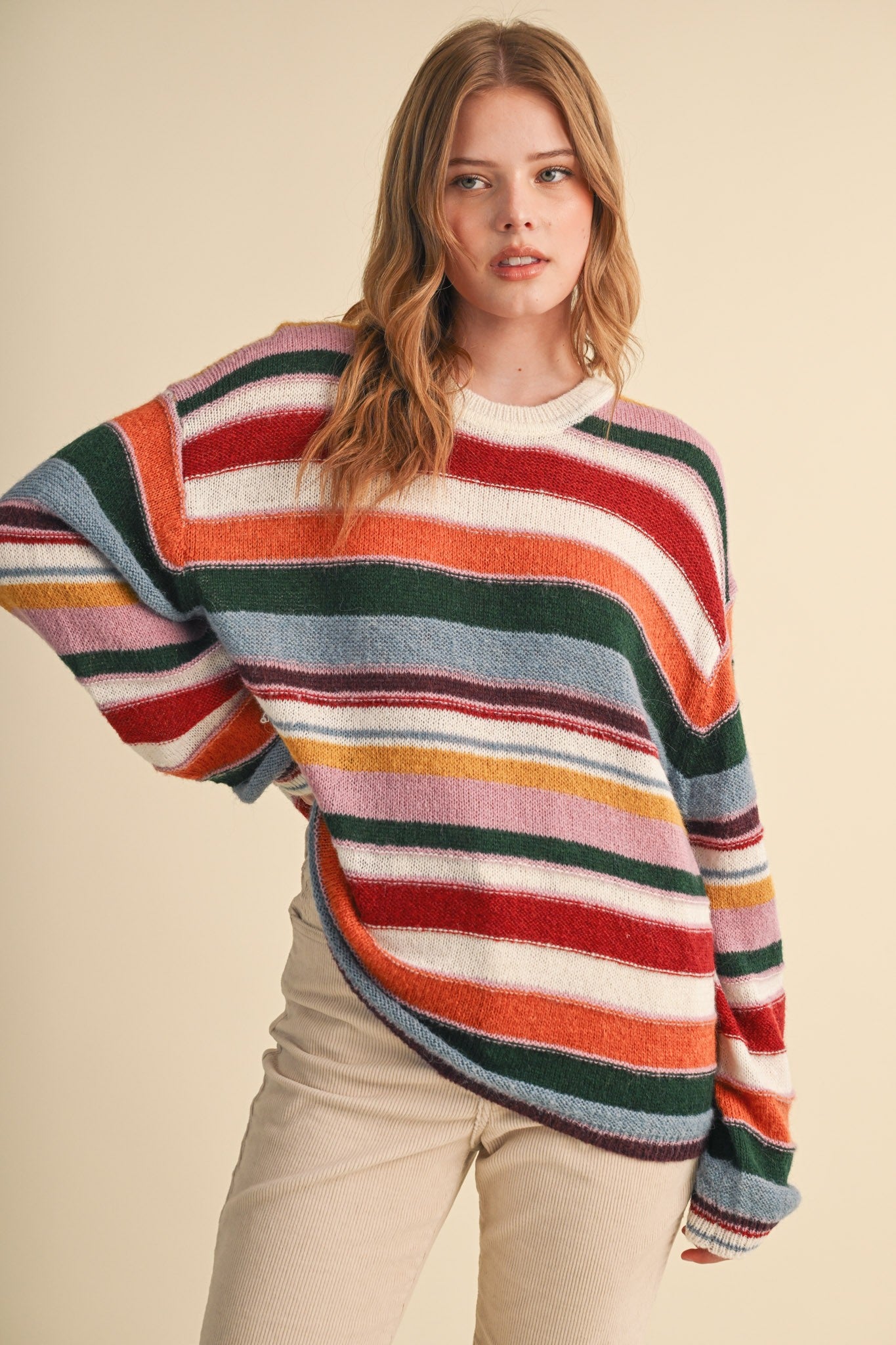 Striped Oversized Sweater