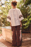 Floral Embroidered Knit Top