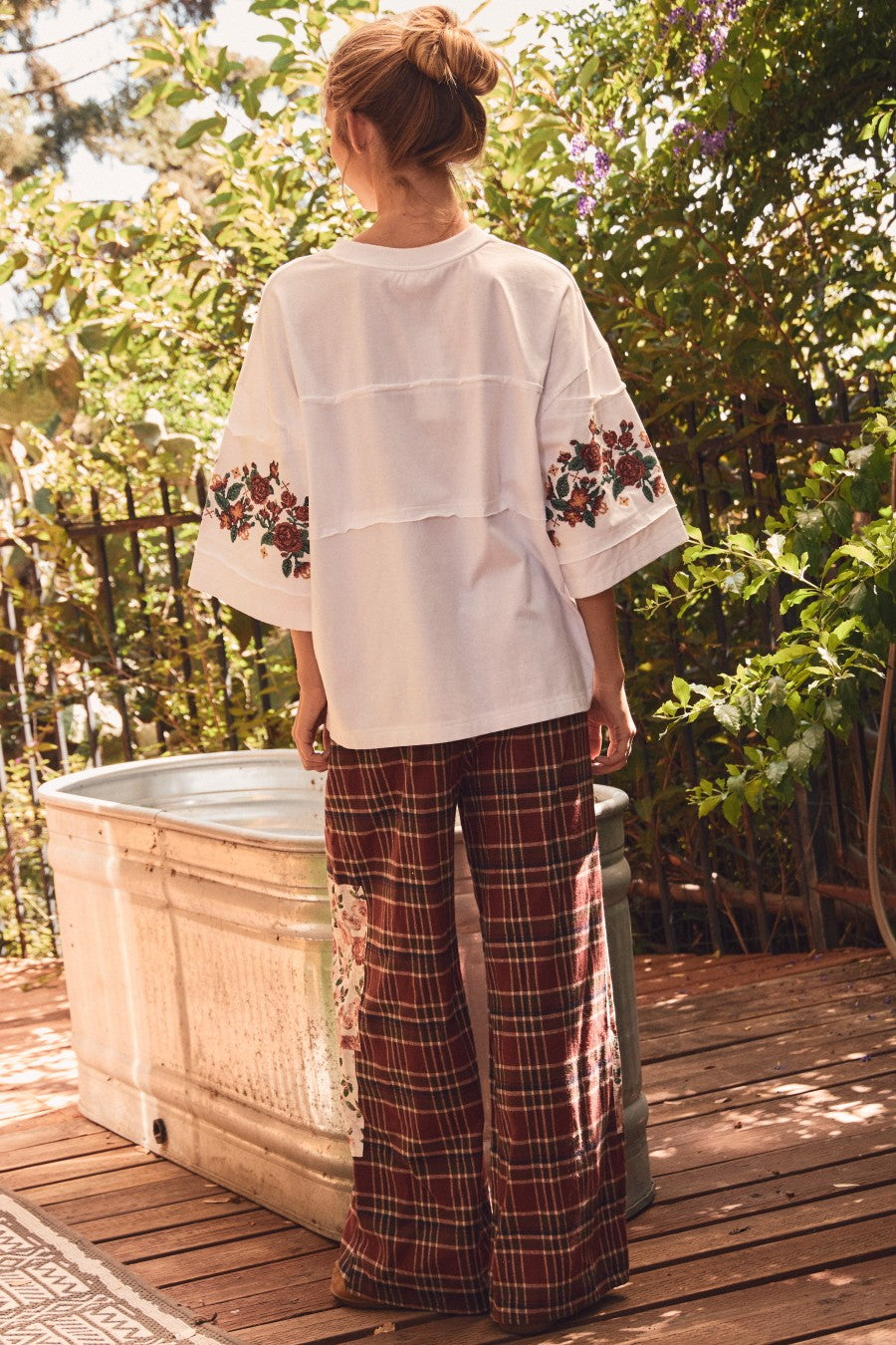 Floral Embroidered Knit Top