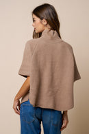 Mock Neck Poncho