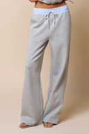 Contrast Waistband Sweatpants