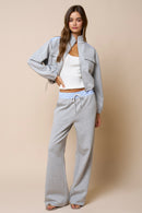 Contrast Waistband Sweatpants