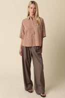 Gingham Short Sleeve Shirt