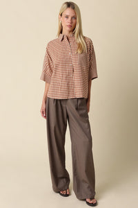 Gingham Short Sleeve Shirt
