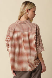 Gingham Short Sleeve Shirt