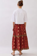 Boho Floral Maxi Skirt