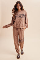 Herding Horses Sweatshirt & Jogger Set