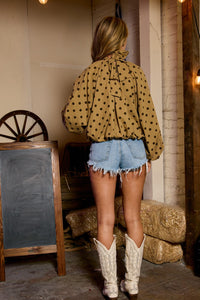 Polka Dot Bubble Top
