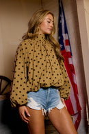 Polka Dot Bubble Top