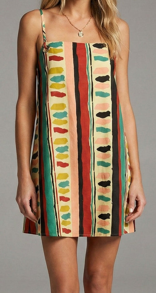 Ethnic Clash Mini Dress