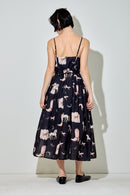 Western Print Midi Dress