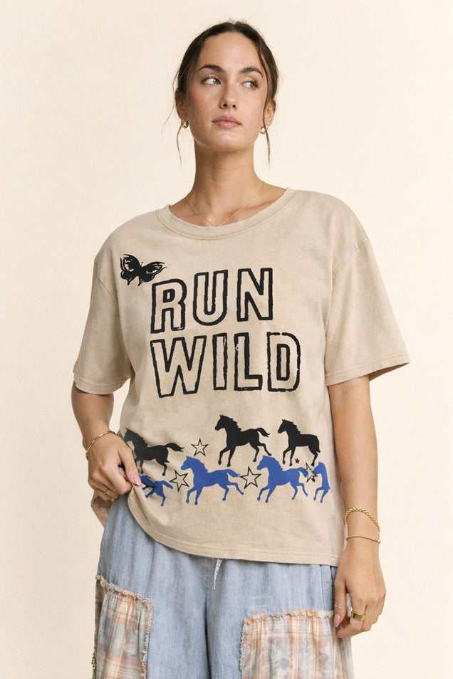 Run Wild Horse Tee