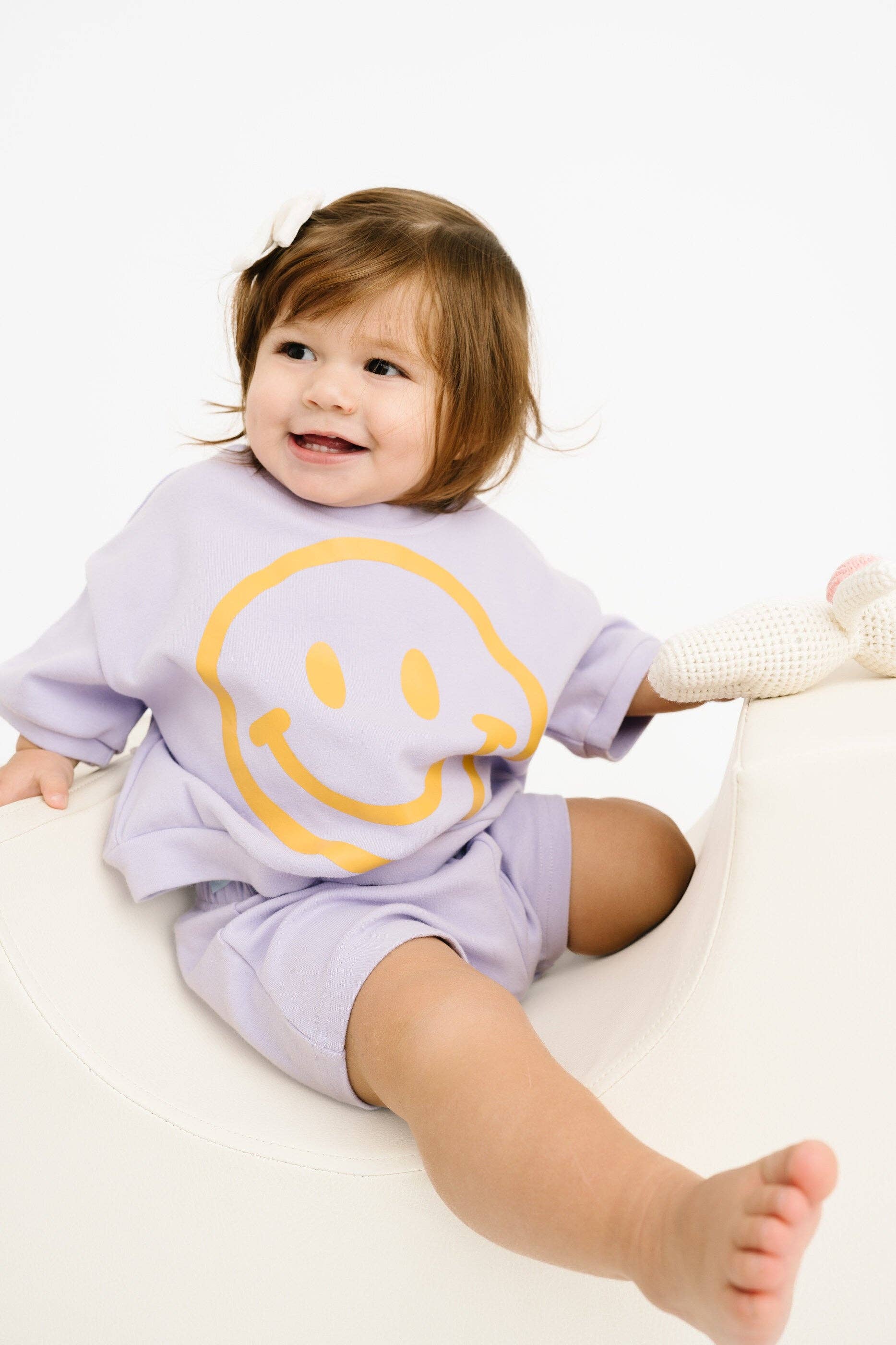 Lilac Short Sleeve Smiley Set