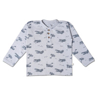 Airplanes Henley Tee