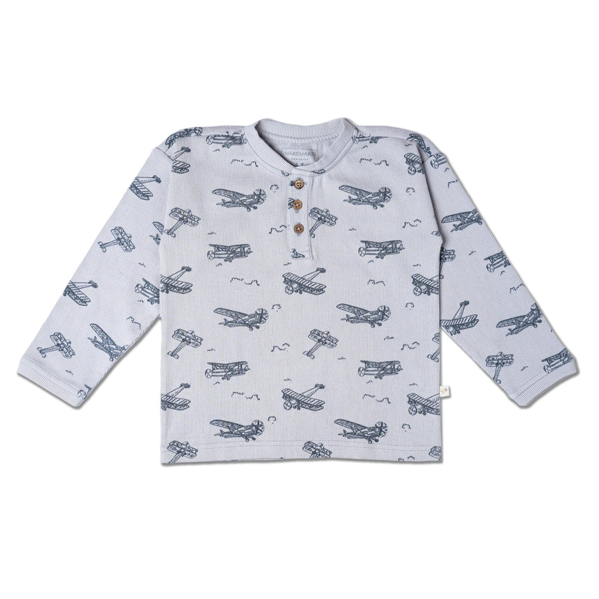 Airplanes Henley Tee