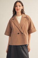 Double-Breasted Short Coat