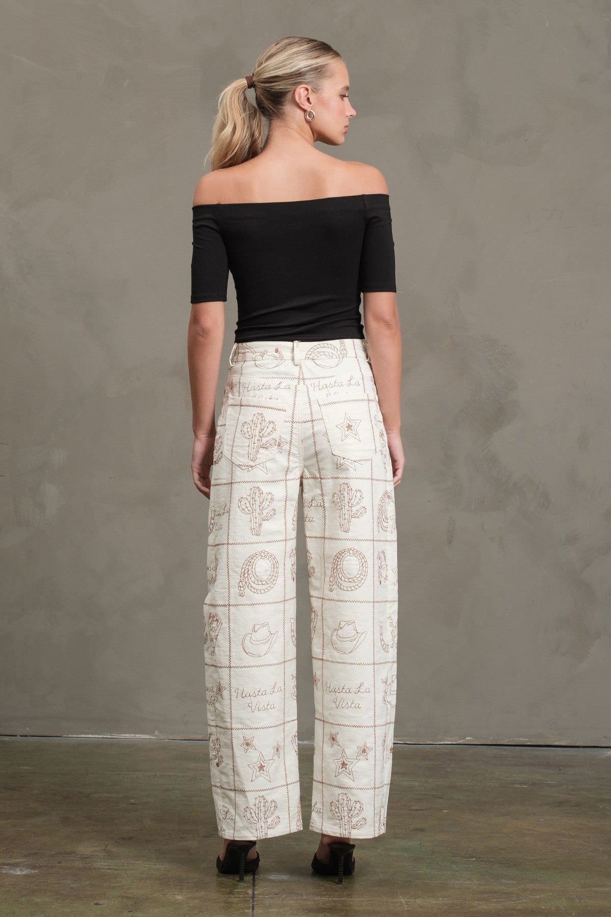 Western Embroidered Pants