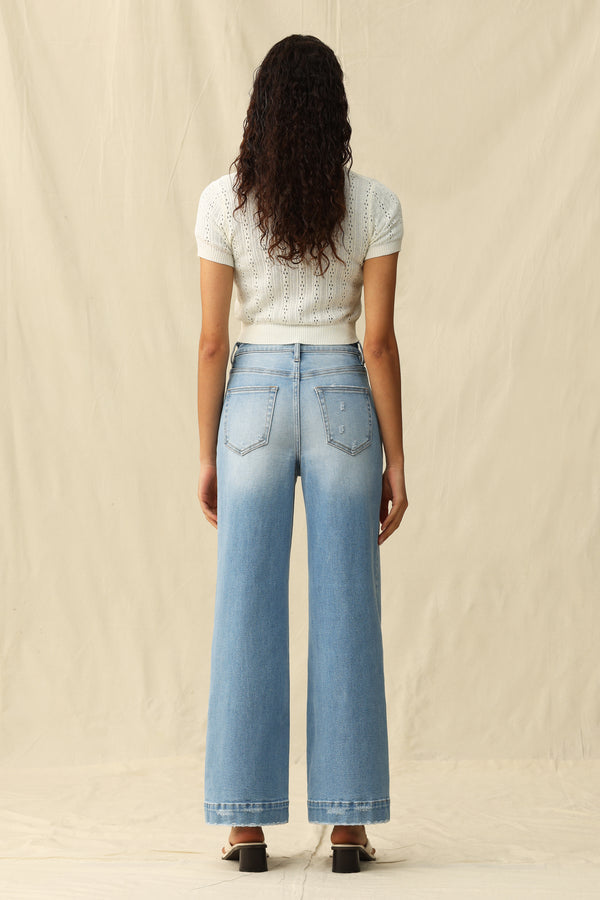 High Rise Wide Leg Jeans