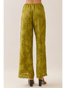 Floral Jacquard Pants