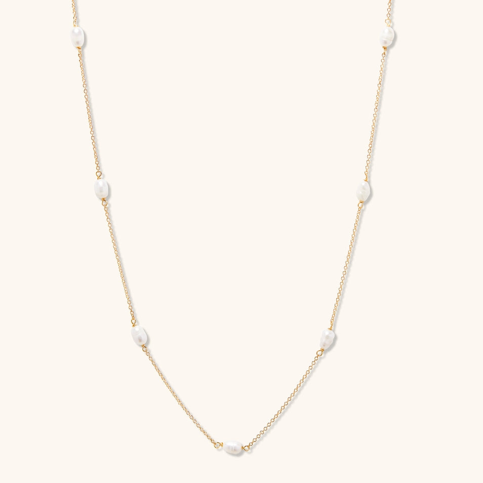 Georgie Pearl Beaded Necklace