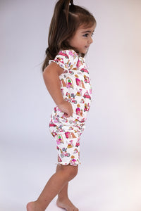 Puppy Chic Short Sleeve Loungewear Set