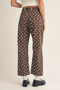 Polka Dot Barrel Pant