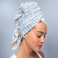 XL Hair Towel Wrap - Gingham